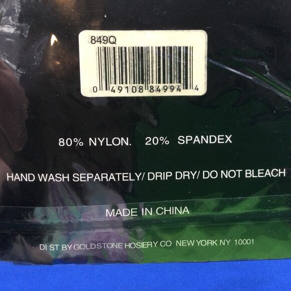 VTG Goldstone Isadora Sheer Control Top Pantyhose Queen Black - Picture 5 of 5